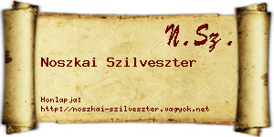 Noszkai Szilveszter névjegykártya