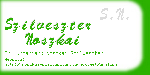 szilveszter noszkai business card